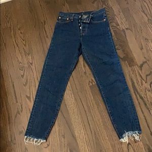 Levi’s dark wash wedgie fit jeans